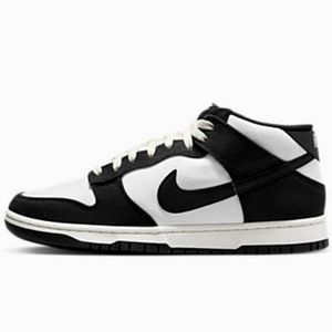 Nike Dunk Panda Mid Sneakers Shoes, Black & White, Brand New in Box.